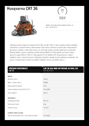 Gunitadoras dobles con asiento Husqvarna CRT 36