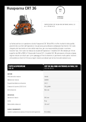 Gunitadoras dobles con asiento Husqvarna CRT 36