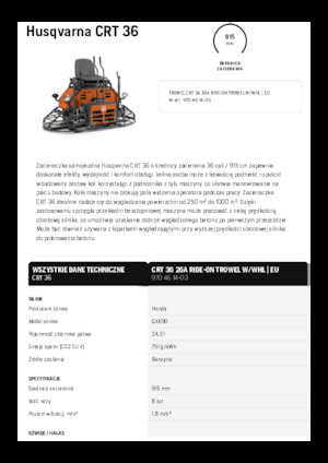 Gunitadoras dobles con asiento Husqvarna CRT 36