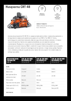 Gunitadoras dobles con asiento Husqvarna CRT 48