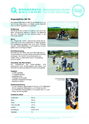Gunitadoras dobles con asiento Noggerath MK 90