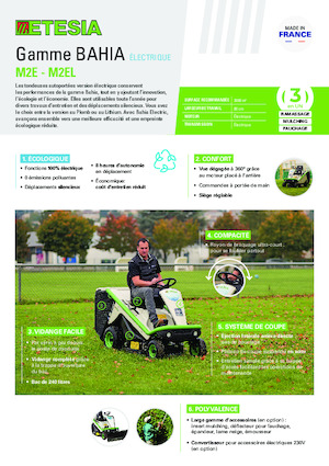 Cortacéspedes y tractores de jardín Etesia BAHIA ELECTRIC M2EL