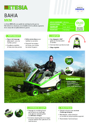 Cortacéspedes y tractores de jardín Etesia BAHIA MKM