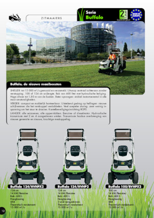 Cortacéspedes y tractores de jardín Etesia BUFFALO 100 BVHP2