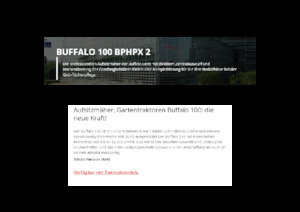 Cortacéspedes y tractores de jardín Etesia BUFFALO 100 BPHPX2