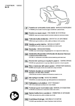 Cortacéspedes y tractores de jardín Stiga Combi 166