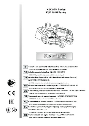 Cortacéspedes y tractores de jardín Efco EF 93/16 K