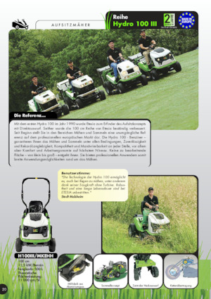 Cortacéspedes y tractores de jardín Etesia HYDRO 100 III