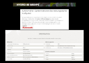 Cortacéspedes y tractores de jardín Etesia HYDRO 80 MKHP5