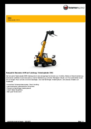 Manipuladoras telescópicas Kramer 2205