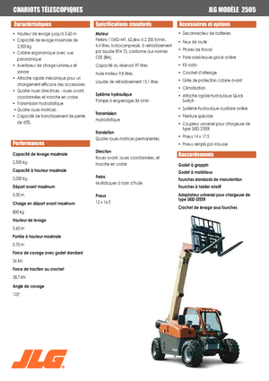 Manipuladoras telescópicas JLG 2505