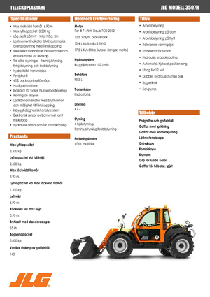 Manipuladoras telescópicas JLG 3507 H