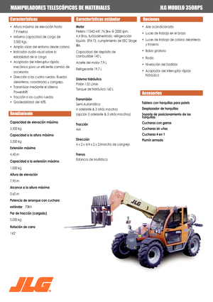 Manipuladoras telescópicas JLG 3508 PS