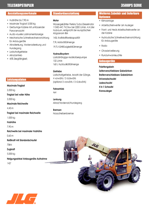 Manipuladoras telescópicas JLG 3508 PS