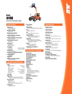 Manipuladoras telescópicas JLG 619 A