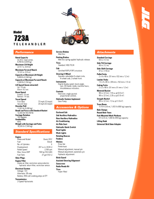 Manipuladoras telescópicas JLG 723 A