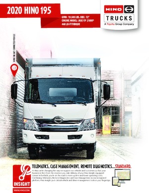 Chasis rígido Hino 2020 HINO 195 4x2