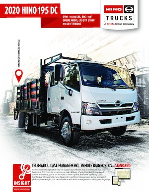 Chasis rígido Hino 2020 HINO 195 DC 4x2