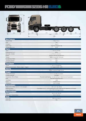 Chasis rígido Ford 3233S HR