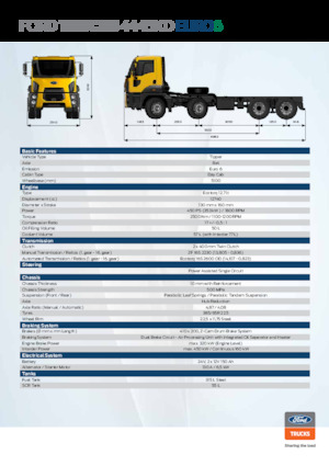 Chasis rígido Ford 4445 XD