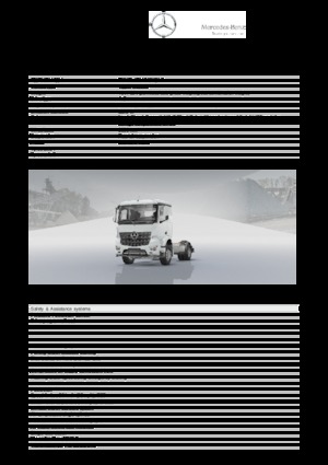 Chasis rígido Mercedes-Benz Arocs 1832 LK 4x2