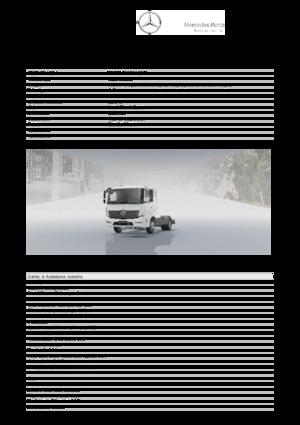 Chasis rígido Mercedes-Benz Atego 821 L 4x2