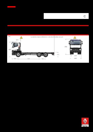 Chasis rígido Renault C 430 8X4*4 R TRIDEM
