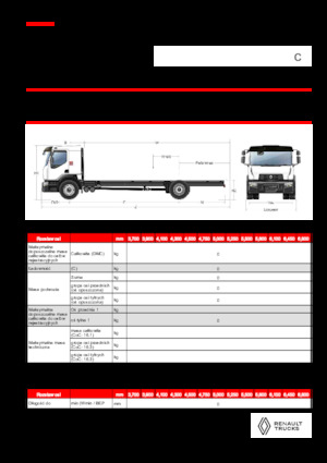 Chasis rígido Renault C CAB2300 460 4X2 R E6