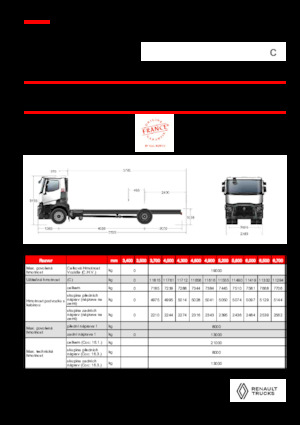 Chasis rígido Renault C P4X2 13L E6