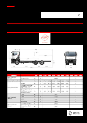 Chasis rígido Renault C P6X2 13L E6