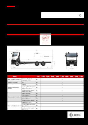 Chasis rígido Renault C P6X4 OFF ROAD 11L E6