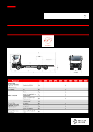 Chasis rígido Renault C P6X4 OFF ROAD 11L E6