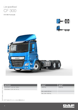 Chasis rígido DAF CF 340 FAT SLEEPER CAB