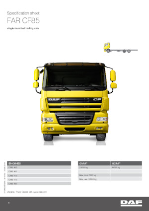 Chasis rígido DAF CF 85.460 FAR