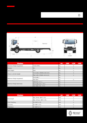 Chasis rígido Renault D 18 4X2 R TANKER 320 E6