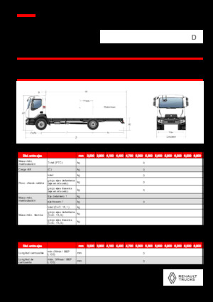 Chasis rígido Renault D 18 HIGH P4X2 320E6