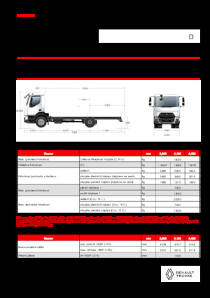 Chasis rígido Renault D 19 XLOAD P4X2 TANKER 280E6