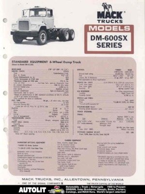 Chasis rígido Mack DM-600SX CA481 ET973 6x4
