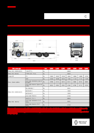 Chasis rígido Renault E-TECH C - P6x4 ROAD