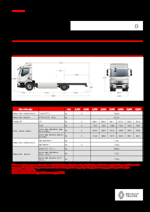 Chasis rígido Renault E-TECH D 16 XL HIGH P4x2