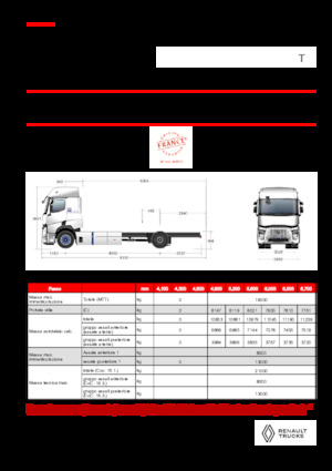 Chasis rígido Renault E-TECH T - P4x2