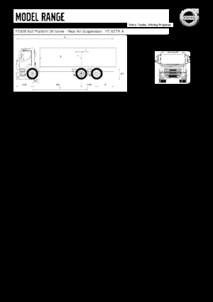 Chasis rígido Volvo Trucks FE826 6x2 Platform