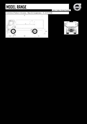 Chasis rígido Volvo Trucks FL818 4x2 Platform