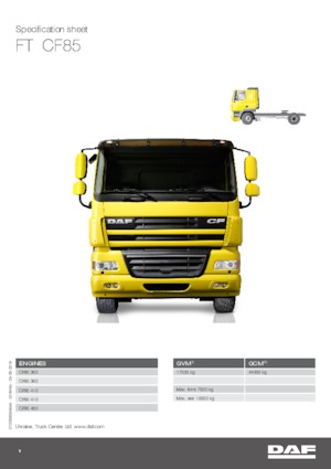 Tractoras DAF CF 85.360 FT