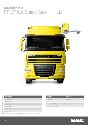 Tractoras DAF XF 105.410 FT LD