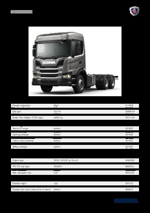 Chasis rígido Scania G 320 B6x4HZ