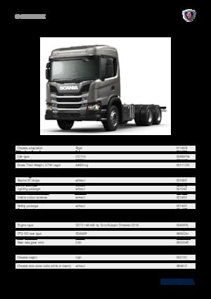 Chasis rígido Scania G 450 B6x4HZ