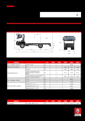 Chasis rígido Renault K 480.18 4X2 R MEDIUM E6