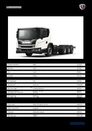 Chasis rígido Scania L 280 B8x4*4NB