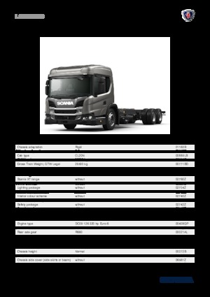 Chasis rígido Scania L 320 B6x2NB